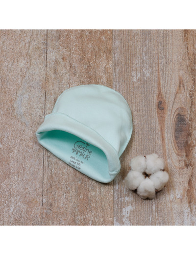 Bonnet pour bébé prématuré et naissance coton bio