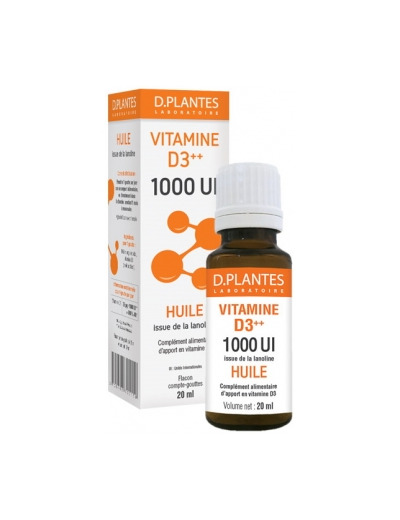 Vitamine D3++ 1000 UI Huile 20ml