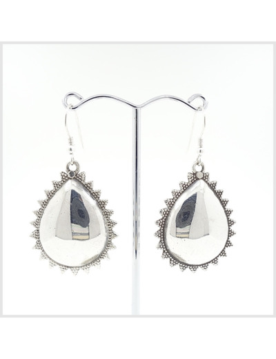 Boucles d'oreilles en argent massif