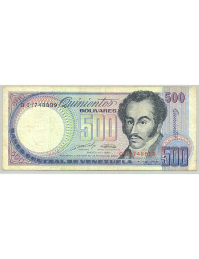 VENEZUELA 500 BOLIVARES 31-05-1990 SERIE Q TB+