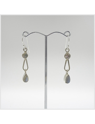 Boucles d'oreilles Labradorite