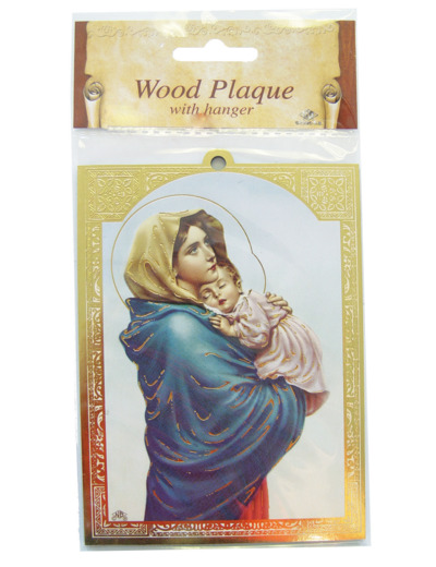 Plaquette Dorée 10x14cm - VIERGE FERRUZZI