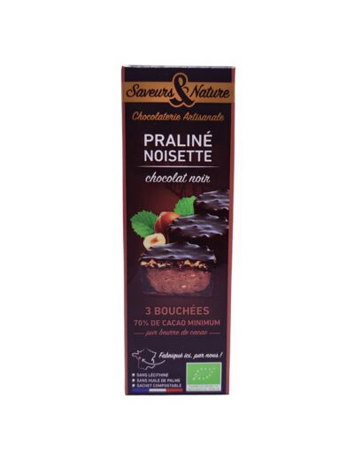 Bouchées Chocolat Noir Bio 3x15g