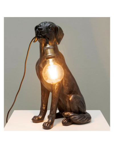 Lampe à poser "Bon chien !" 30x50x21cm