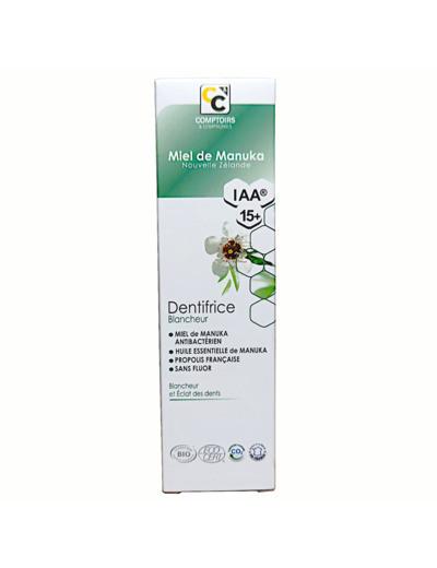 Dentifrice Blancheur Miel Manuka 75ml Bio