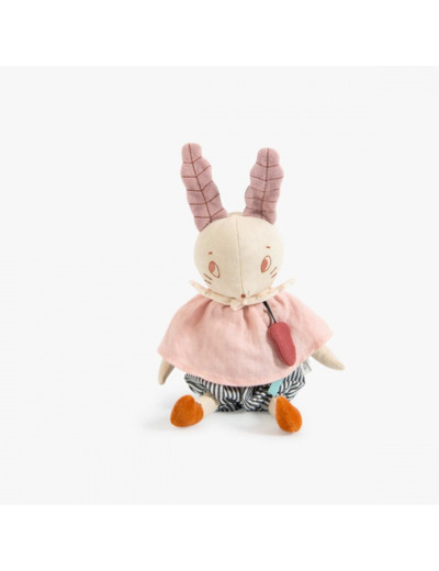 Peluche musicale lapin Après la Pluie Moulin Roty