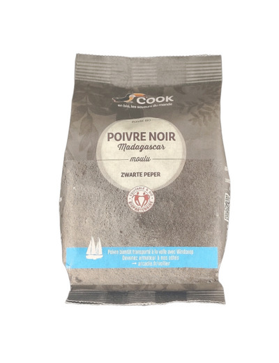 Poivre Noir Moulu Sachet 150g Bio