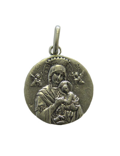 Médaille 17mm en Argent 925 - ND DU PERPETUEL SECOURS