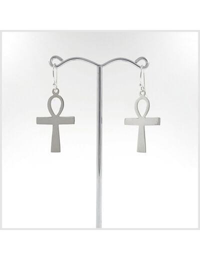 Boucles d'oreilles en argent massif