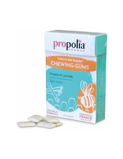 Chewing Gum Propolis et Cannelle Boîte de 25 gommes