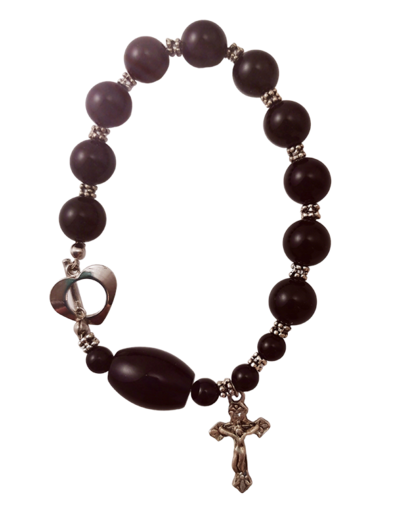 Bracelet pierre véritable sur Chaîne Argentée