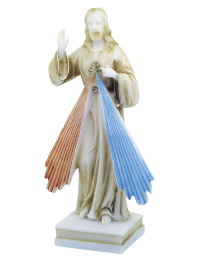 Christ Miséricordieux - Statue en albâtre 20cm -Couleur
