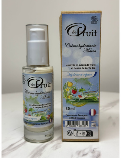 Crème hydratante mains