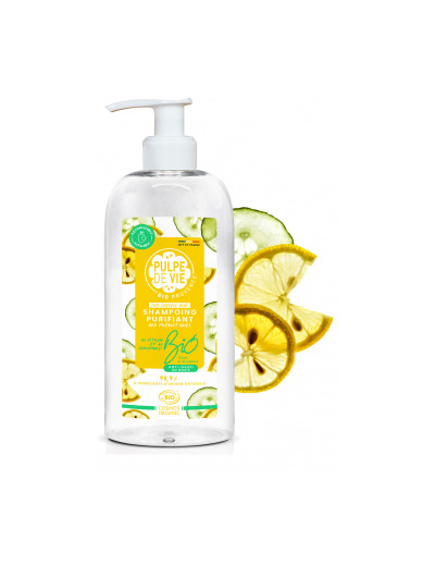 Shampooing Purifant aux prébiotiques Citron et Concombre 400ml