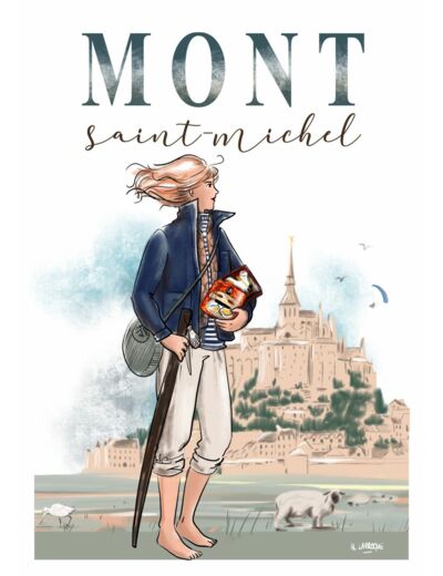 Mont Saint Michel - affiche, carte
