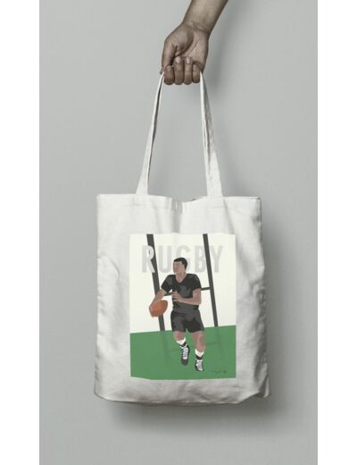 Tote bag ou sac "rugby vintage homme"