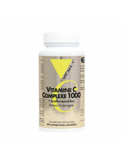 Vitamine C Complexe 1000mg-30,60,100 ou 250 comprimés-Vit'all+