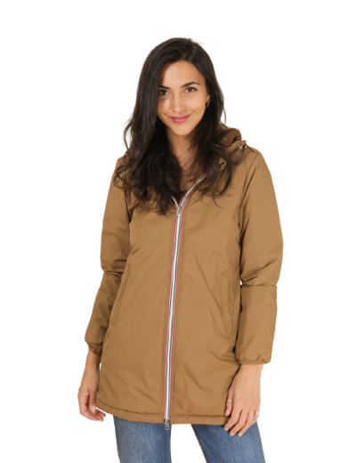 Imperméable Long Fourré LAURA JO Camel