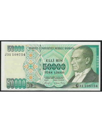 TURQUIE 50000 LIRA L.1970 (1989) Série J31 SPL (W203a)