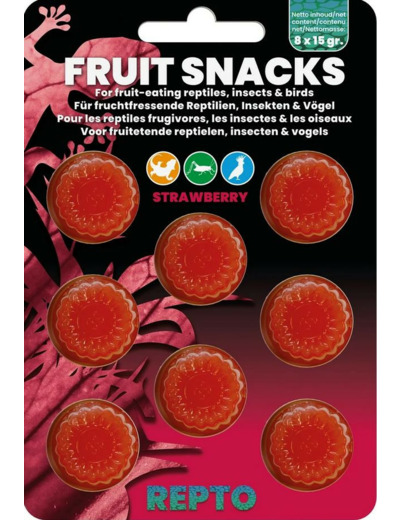 Repto Fruit Snacks, à la fraise - 8x15g
