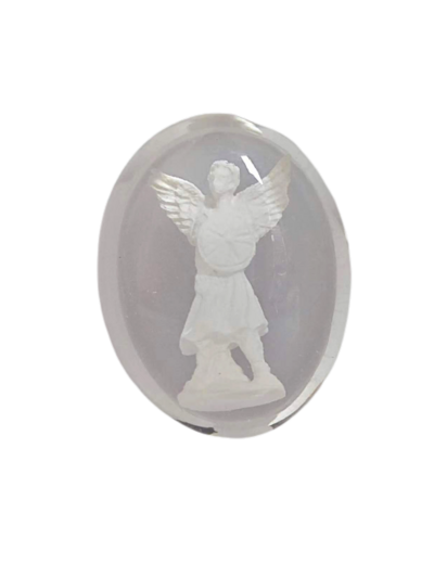 Saint Michel en Résine Transparent 3,8x3cm