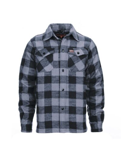 Chemise de bûcheron à carreaux "Longhorn" (grise)