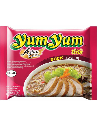 Soupe nouille canard YUM YUM 60g Thailande