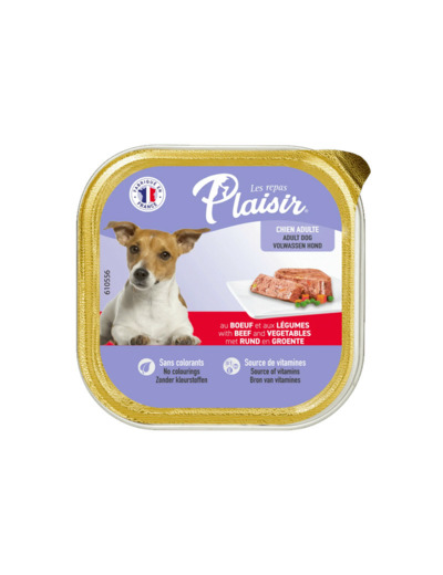 Repas plaisir Chien, Pâtée au BOEUF et aux Légumes - 300g