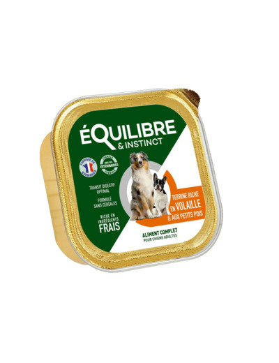 Équilibre & Instinct, Pâtée riches en volaille & aux petits pois - 300g