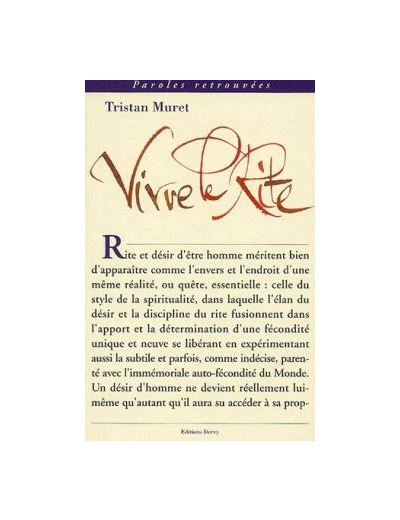 Vivre le rite