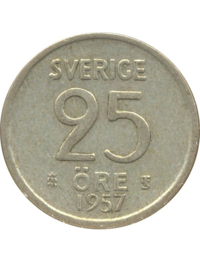 SUEDE 25 ORE 1957 TS TTB N2