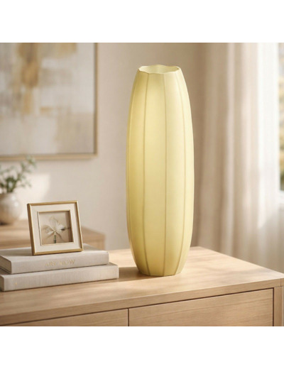 Vase Tricia Vert Mat verre 13x13x62cm