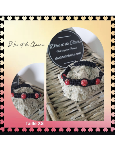 Bracelet Shamballa 4 perles de jaspe imperial TAILLE XS