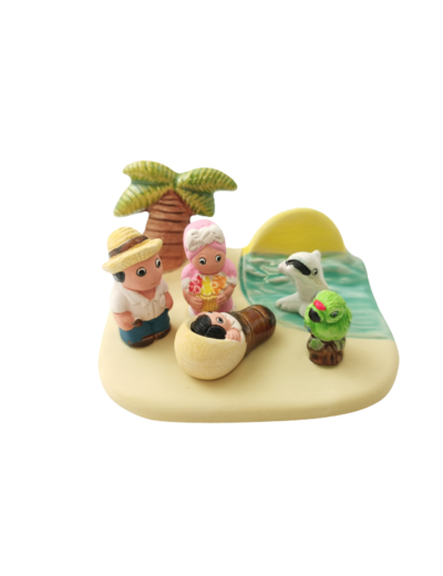 CRECHE en céramique BLOC 8x7cm- CUBA