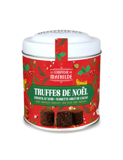 Truffes de Noël Noir Noisette Grué de Cacao 200G