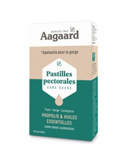 Pastilles Pectorales Propolis et huiles essentielles-28 pastilles-Aagaard