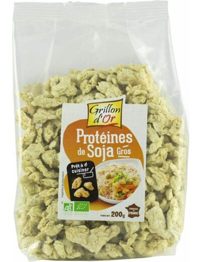 Proteines de soja gros 200g Grillon d Or