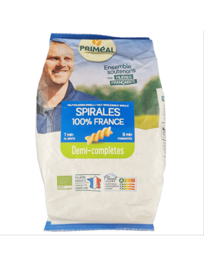 Spirales Demi-Complètes Bio 500g