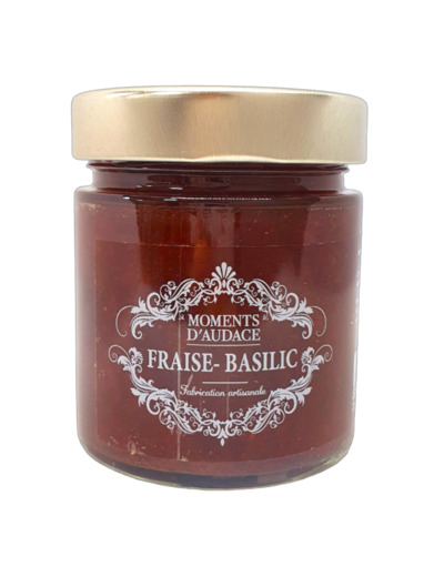 Confiture fraise-basilic