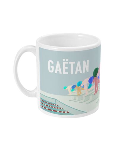 Tasse ou mug de natation "Le départ des garçons" - Personnalisable