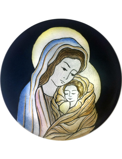 Vierge de douceur D15,7cm - EMAUX DU LIBAN
