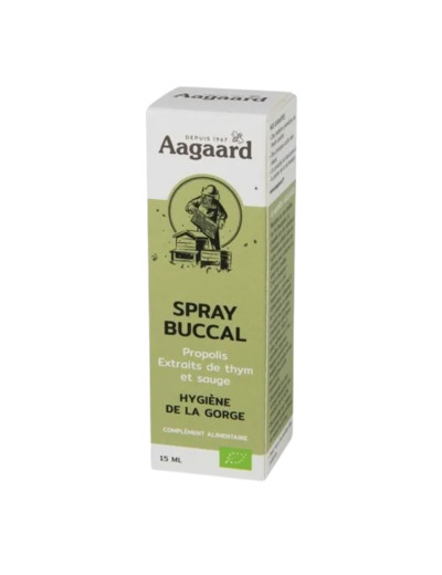 Spray Buccal Propolis hygiène de la gorge-15 ml-Aagaard