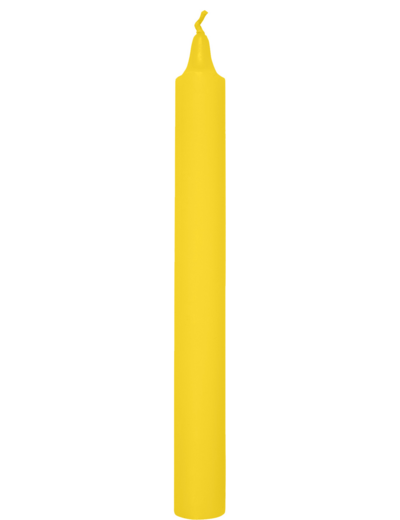 Bougie teintée masse - JAUNE D2,1 x Ht20cm