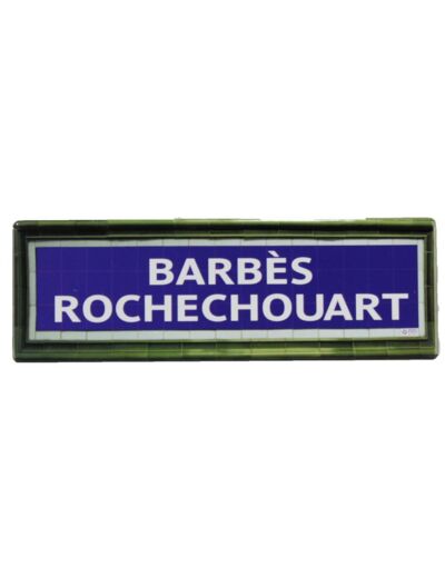 Mini plaque métro Barbès Rochechouart