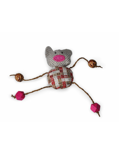 Jouet Cochon (natural) pour chat - 13cm