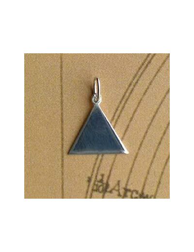 Pendentif Triangle plein petit modèle en argent