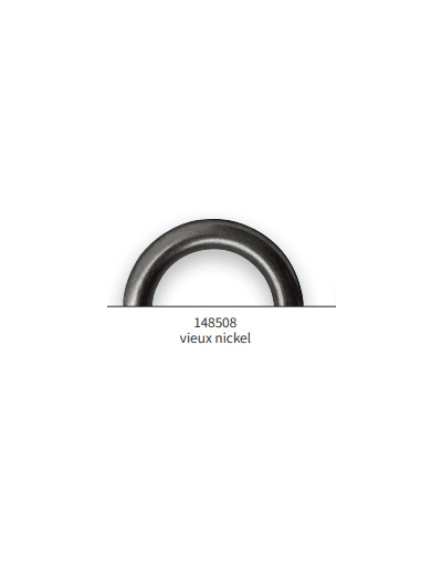 Oeillets rideaux à sertir vieux nickel Ø40 mm 100 pièces 148508