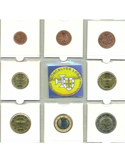 Allemagne 2009 F SERIE 7 MONNAIES ET 2 EURO Commemorative EMU  SUP-