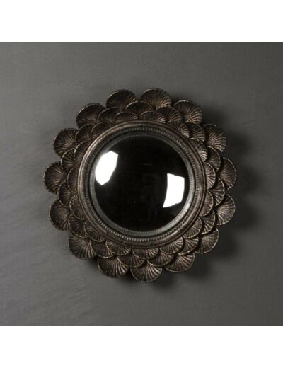 Miroir convexe coquillages 17cm