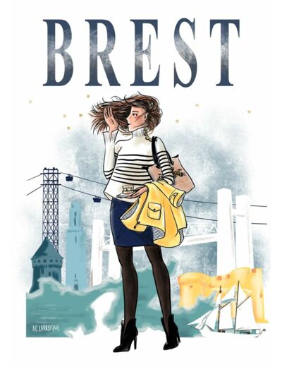 Brest - affiche, carte